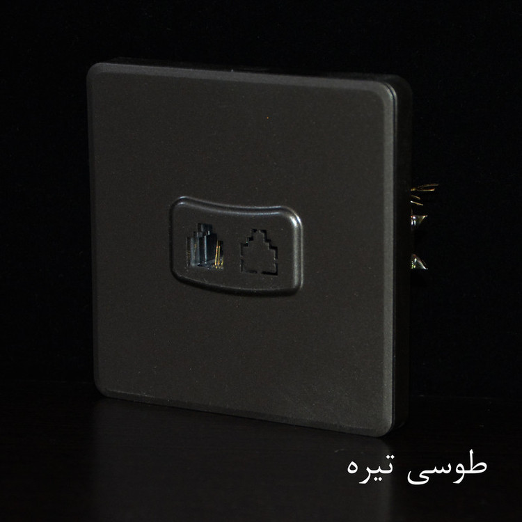 پریز تلفن خیام الکتریک مدل خیام تک پورت سفید