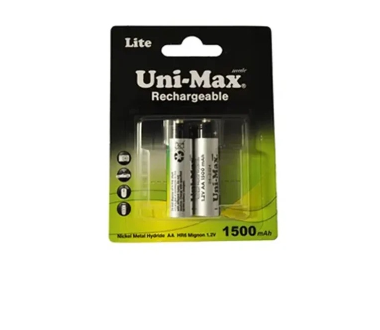 باطری یونی مکس قلمی قابل -شارژ1500 میلی آمپر