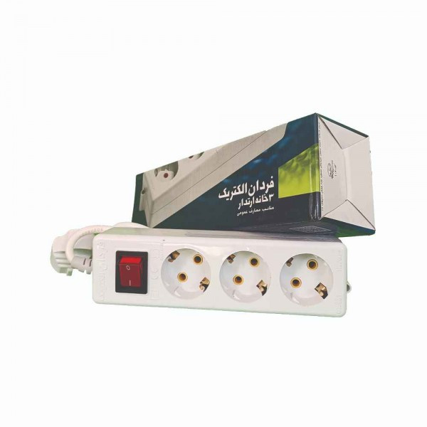 پریز 3 خانه 3 متری ساده شهاب فردان الکتریک