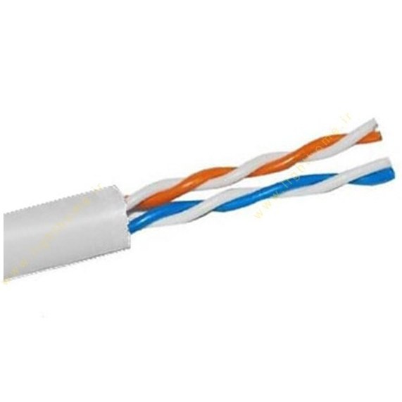 كابل 2 زوج 0.6 زميني مس -(حلقه 500 متري) بافه گلستان