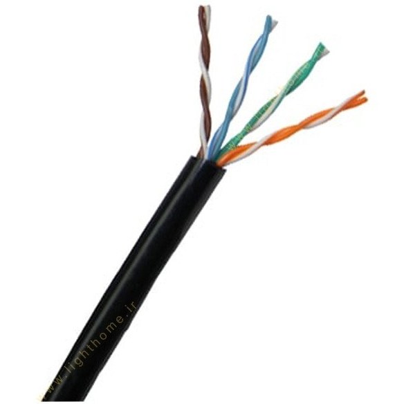 كابل 4 زوج 0.6 هوايي مس -(حلقه 300 متري) بافه گلستان