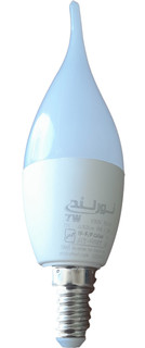 لامپ LED شمعی اشکی 7 وات مهتابی مات پایه E14 نورلند
