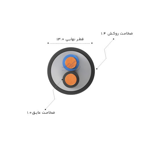كابل مفتولي 10*2 سيميا