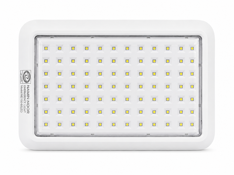 چراغ اضطراری شارژی 60 LED نامین نور مدل NE100