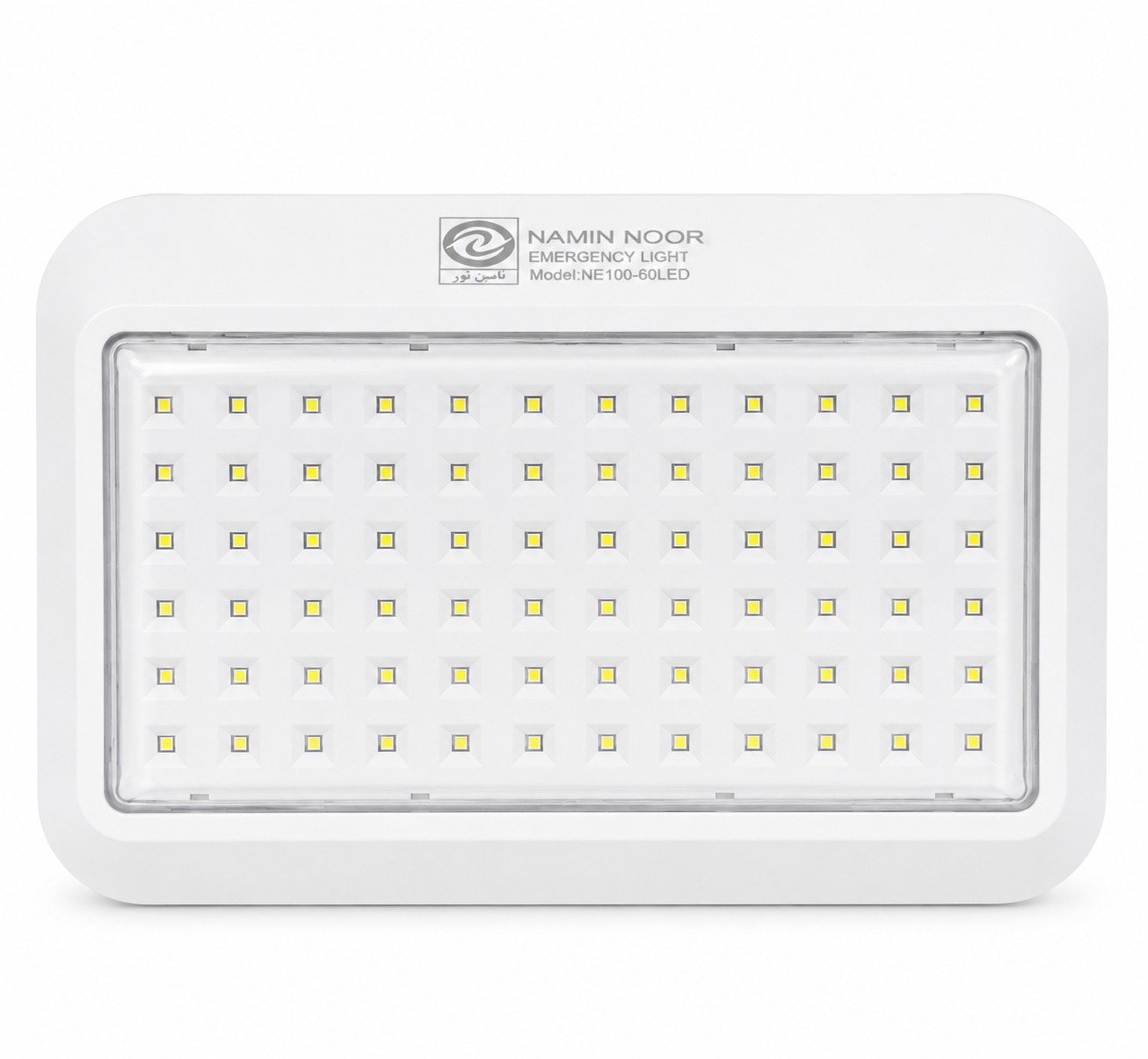 چراغ اضطراری شارژی 60 LED و 7 وات مدل NE100 نامین نور