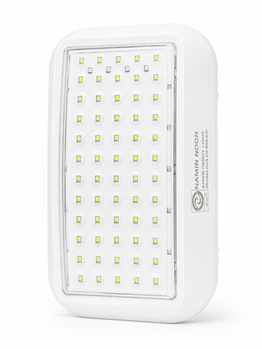 چراغ اضطراری هوشمند شارژی 60 LED و 7 وات مدل NE110 نامین نور