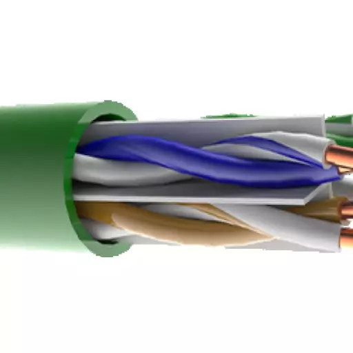 کابل شبکه CAT6 UTP PVC سبز 305 متری سیمیا