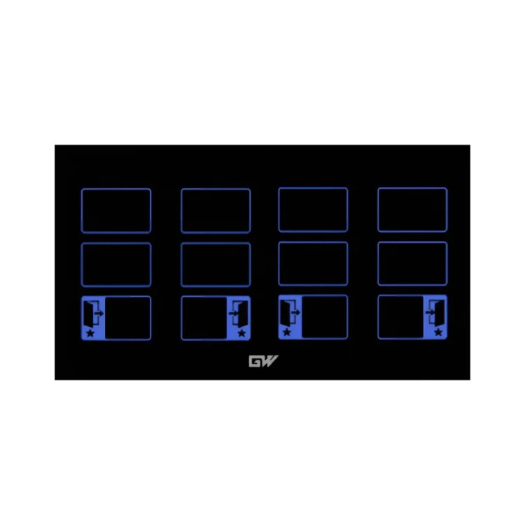 گلدور "مدل لنيس" ساده لمسي -بدون آيكون كليد دوازده پل