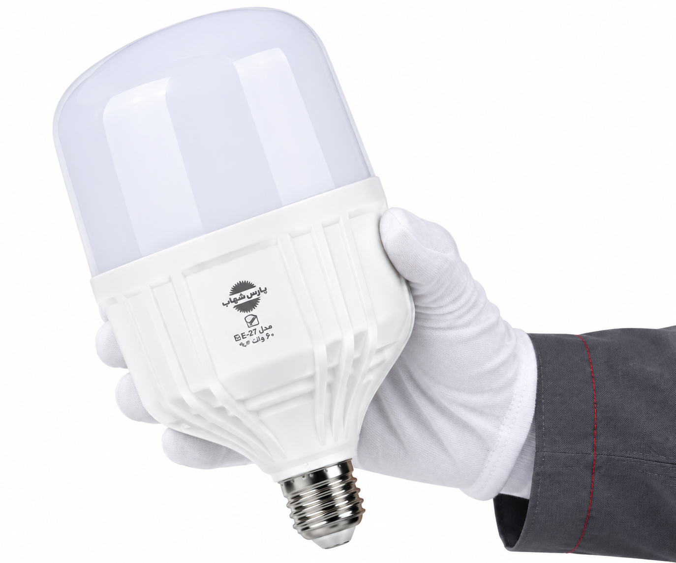 لامپ LED حباب‌دار 60 وات آفتابی E27 استوانه‌ای پارس شهاب