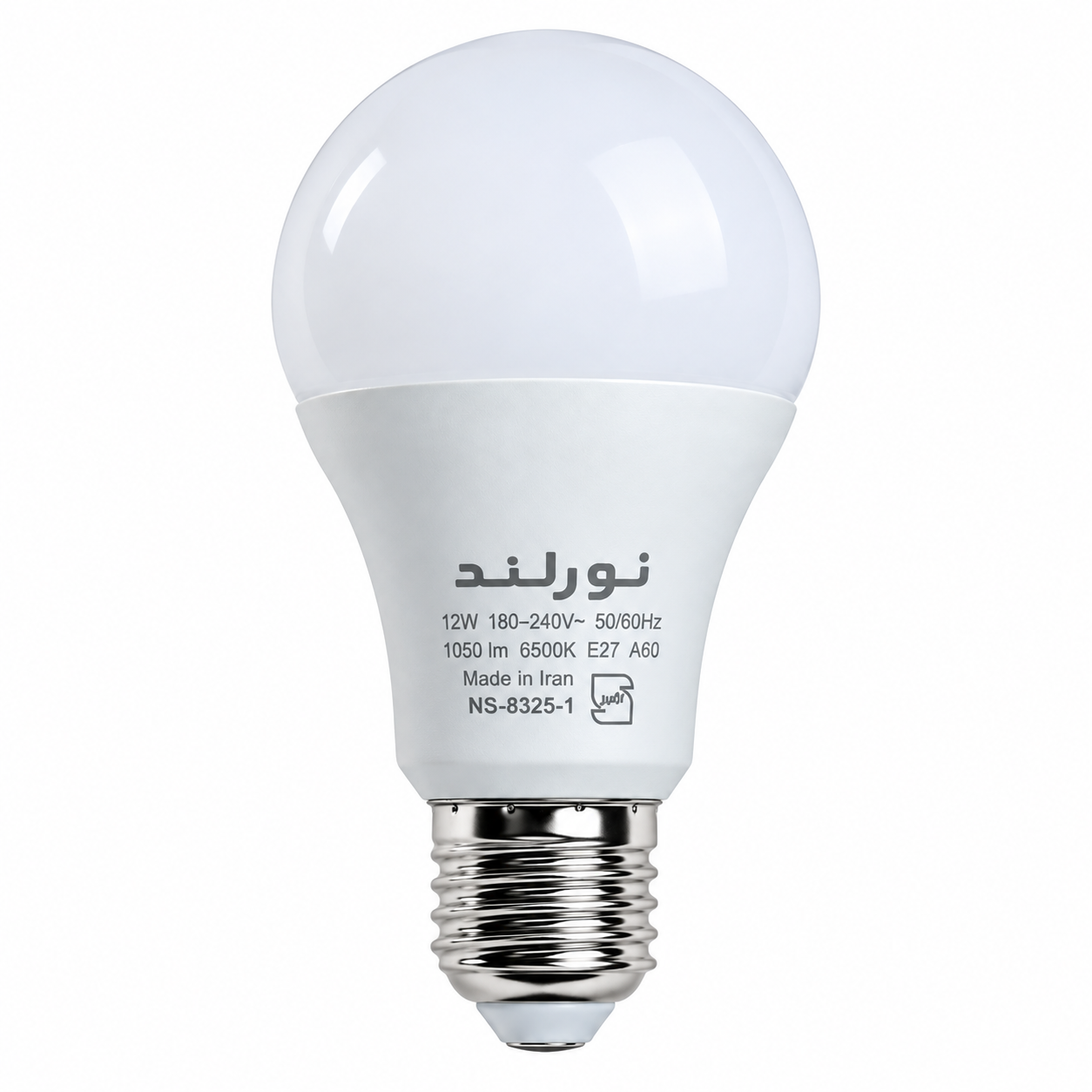 لامپ LED حبابی 12 وات مهتابی پایه E27 نورلند