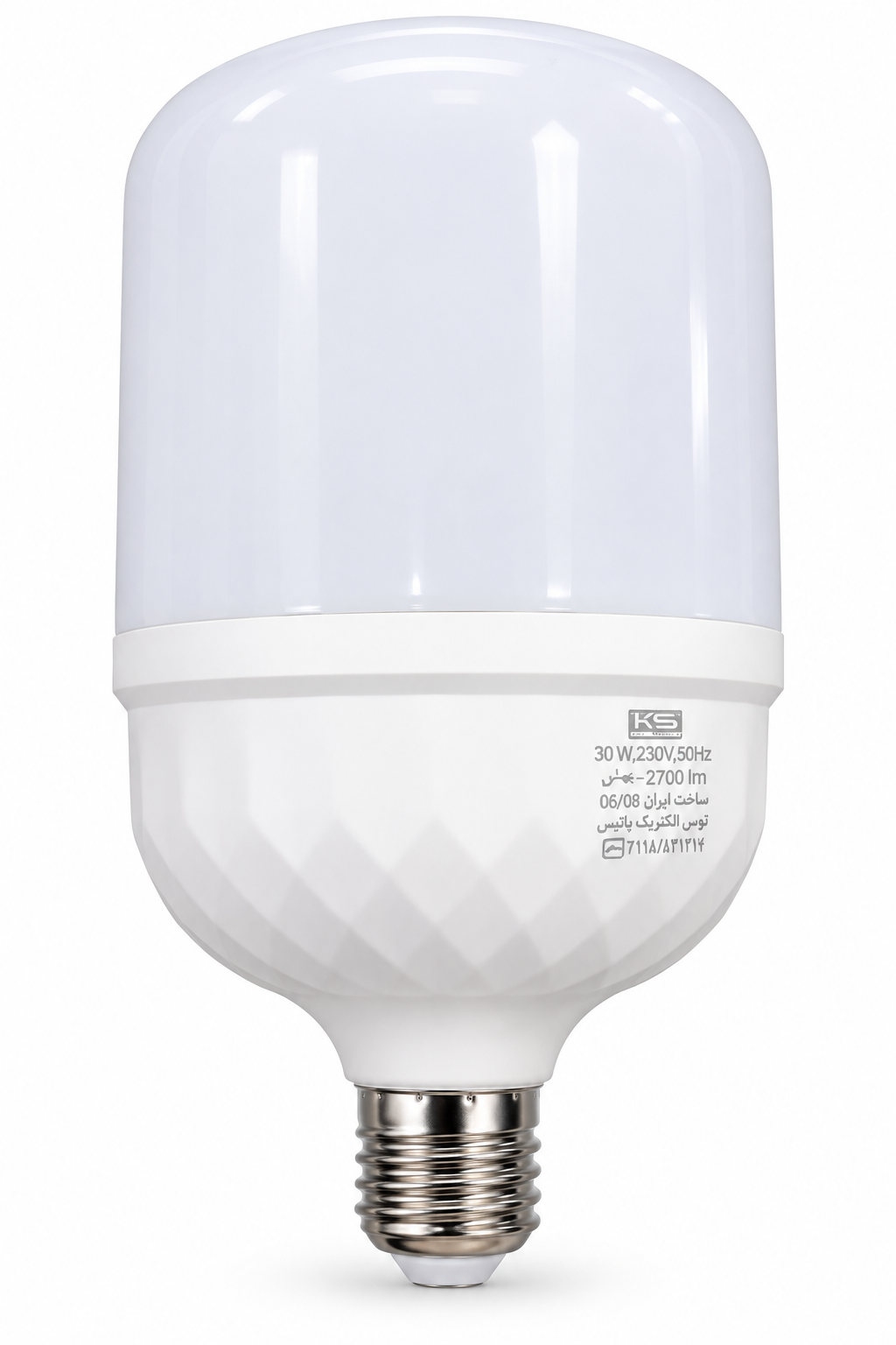 لامپ LED حبابدار 30 وات مهتابی E27 استوانه ای توس