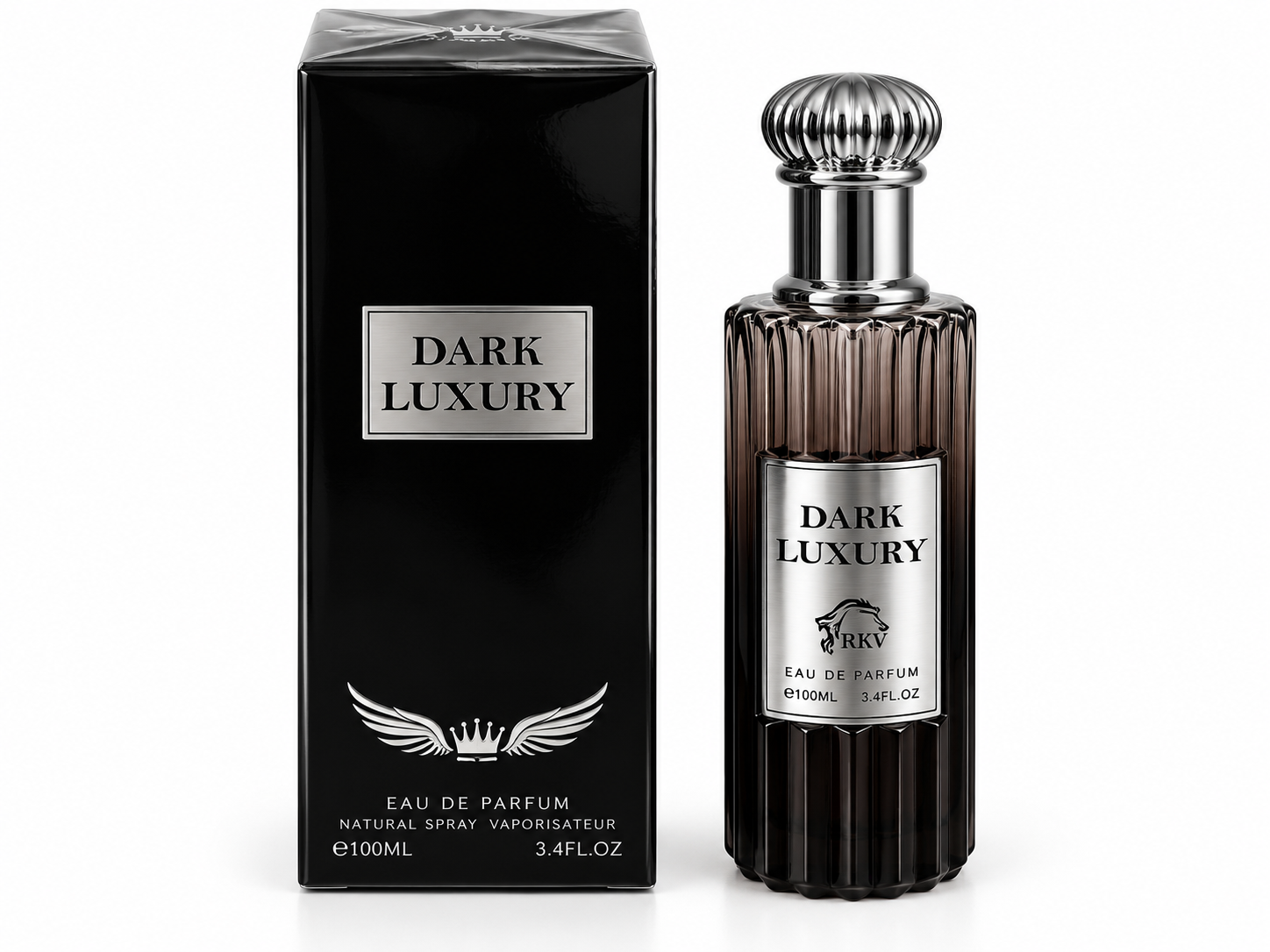 ادوپرفیوم دارک لاکچری RKV مدل Dark Luxury حجم 100 میلی‌لیتر