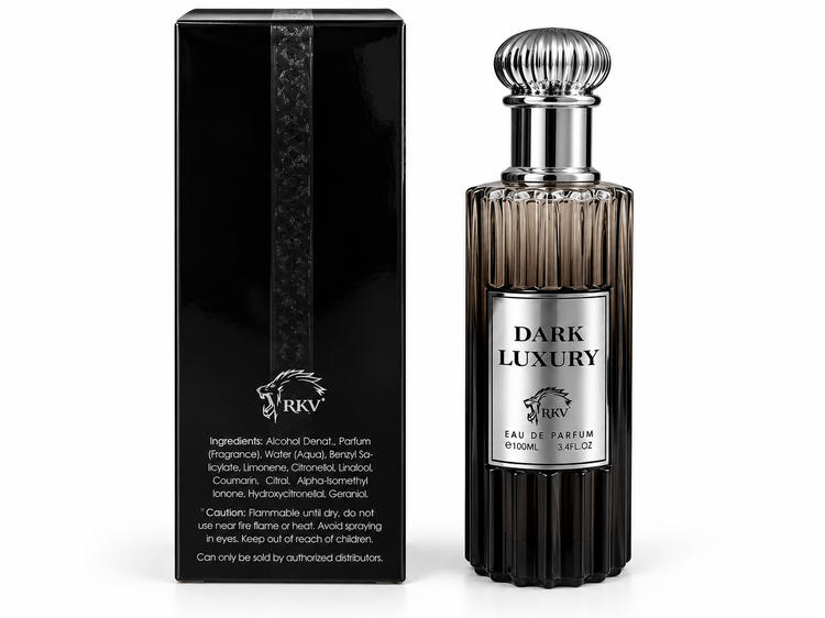 ادوپرفیوم دارک لاکچری RKV مدل Dark Luxury حجم 100 میلیلیتر