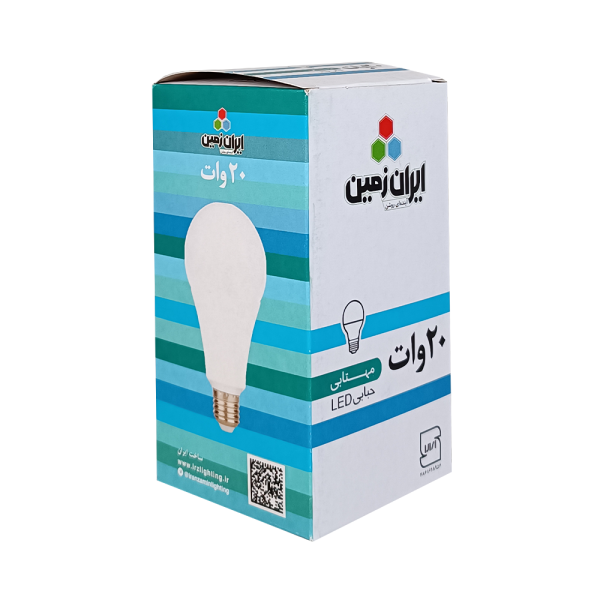 لامپ 20 وات مهتابی ایران زمین 80 تایی