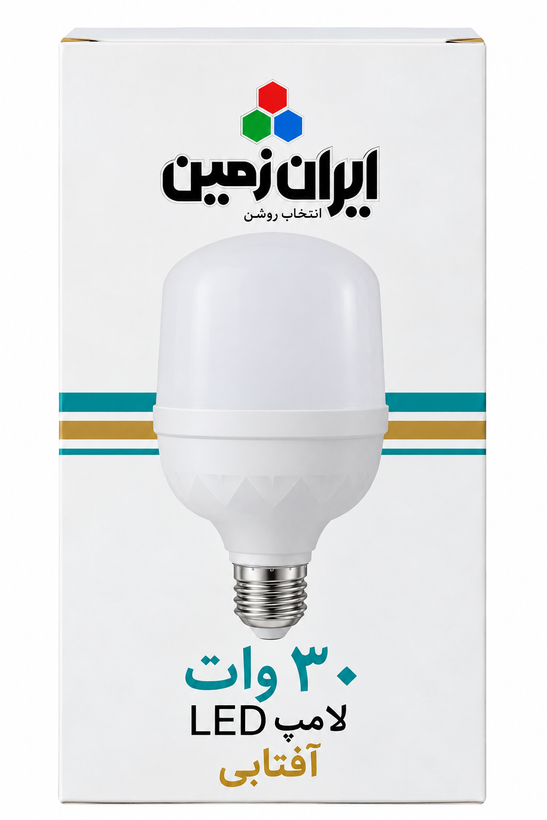 لامپ 30 وات افتابی استوانه ای ایران زمین