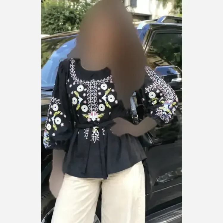 تونیک چاپی رنگی آرامش جنس شانتون درجه یک فری سایز