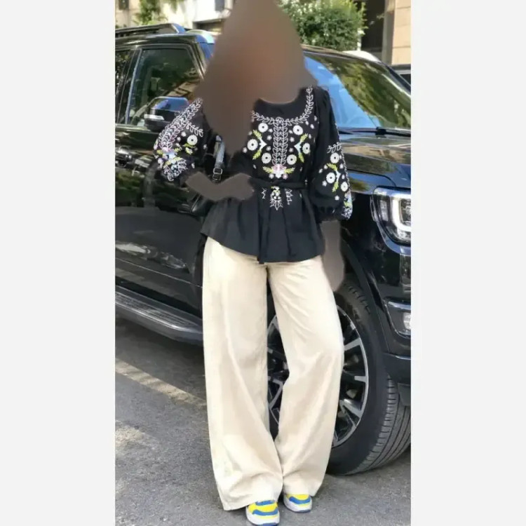 تونیک چاپی رنگی آرامش جنس شانتون درجه یک فری سایز