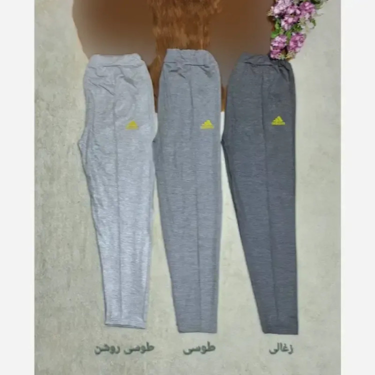 شلوار ورزشی و خانگی زنانه گلکسی پنبه ملانژ درجه یک فری سایز
