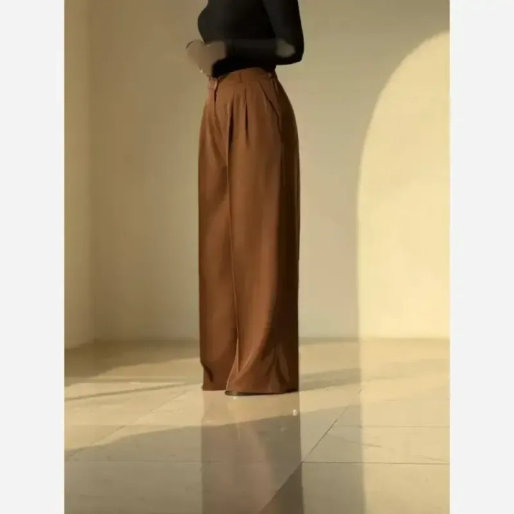 شلوار بگ زنانه مازراتی گرم بالا قد 102 پشت کمر کش