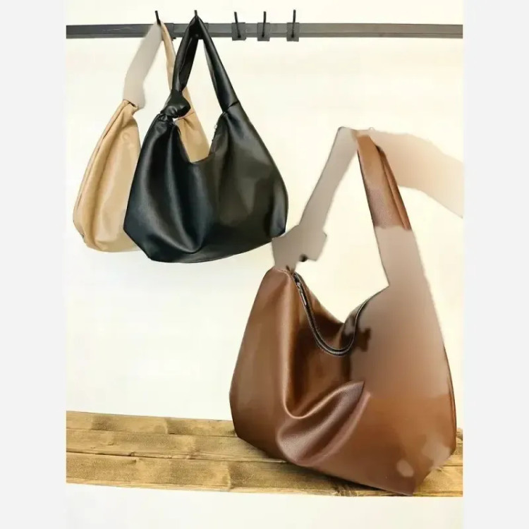 کیف زنانه شرانگ یک طرف گره جنس وارداتی رنگ مشکی