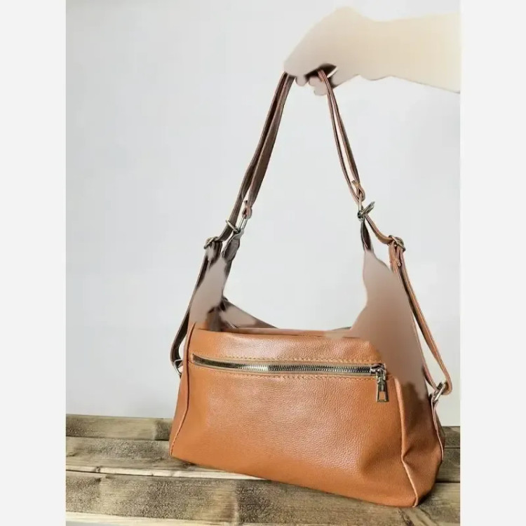 کیف زنانه وارداتی جنس شرانگ خارجی بند دوشی و قابل استفاده به عنوان کوله پشتی