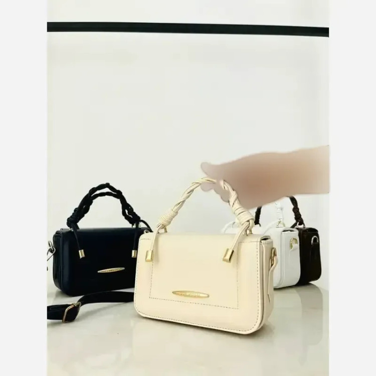 کیف دستی و دوشی مدل گیسو متریال وارداتی سایز 19 در 12 سانتی متر