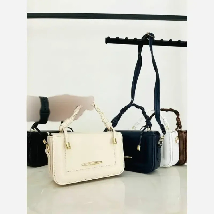 کیف دستی و دوشی مدل گیسو متریال وارداتی سایز 19 در 12 سانتی متر