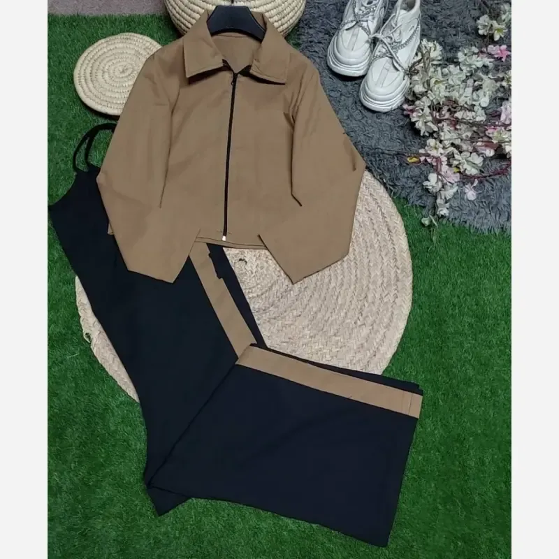 ست اورال و کت پاییزه جنس مازراتی و لنین سایز 38 تا 46