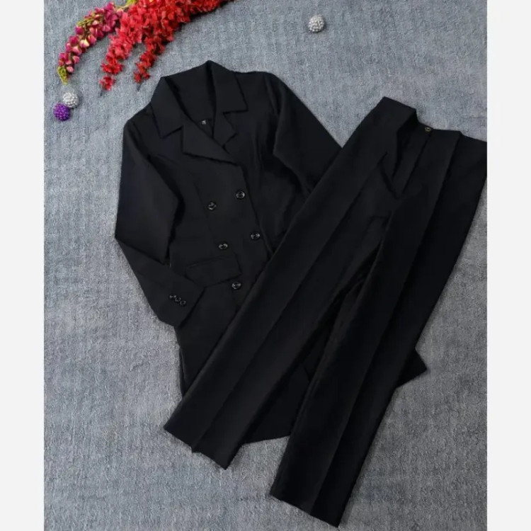 مانتو شلوار اداری سایز بزرگ پرشیا ساده پرومکس