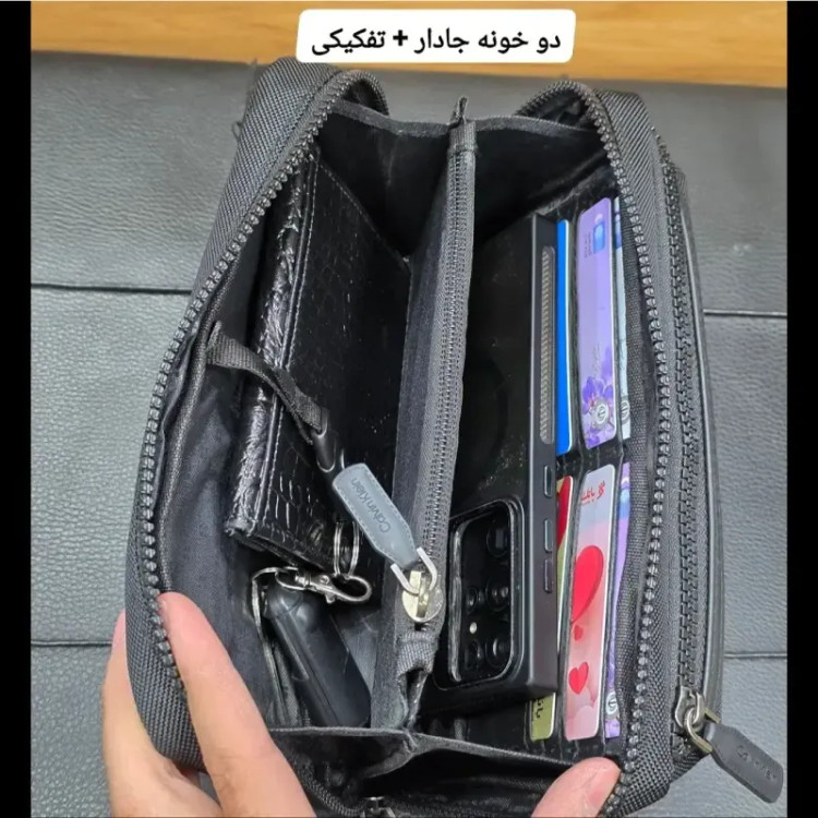 کیف دوشی دستی اسپرت کلوین کلاین پارچه برزنتی آب گریز سه کاره