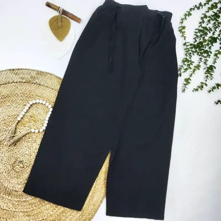 شلوار پارچه ای بگ زنانه شانتون فری سایز