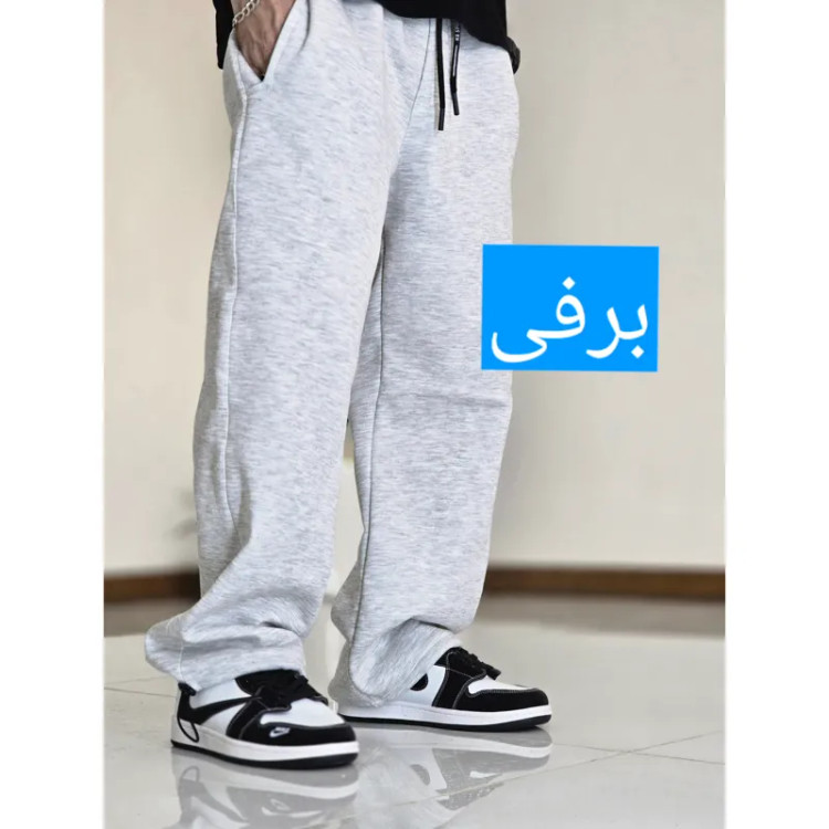 شلوار اسلش جاگر بگ دمپا گت دار دورس اسپان مناسب آقا و خانم سایز XXL و XXXL رنگ سفید و مشکی