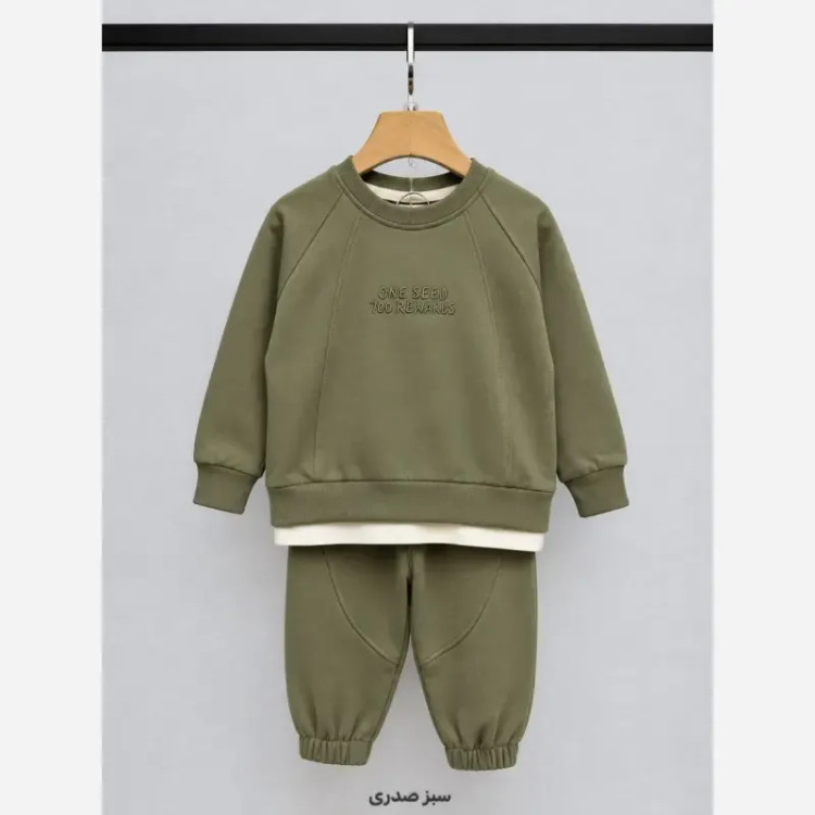 ست بلوز شلوار دورس دو نخ پنبه بچگانه مناسب 2 تا 7 سال