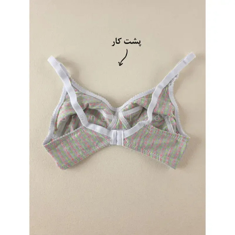 سوتین نخی زنانه بدون فنر طرح خال خال چیچک